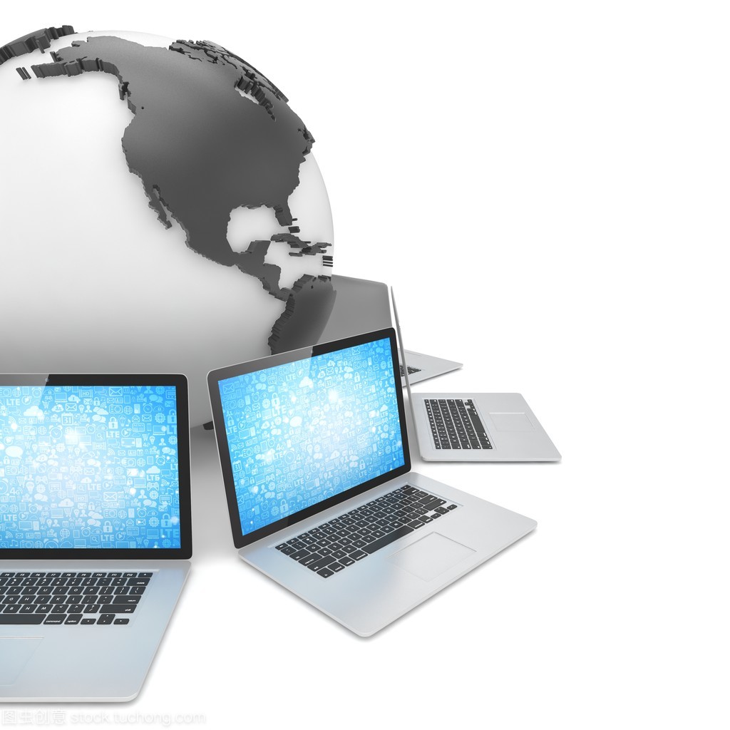 笔记本电脑网络与地球计算机软硬件 连接世界的数字桥梁